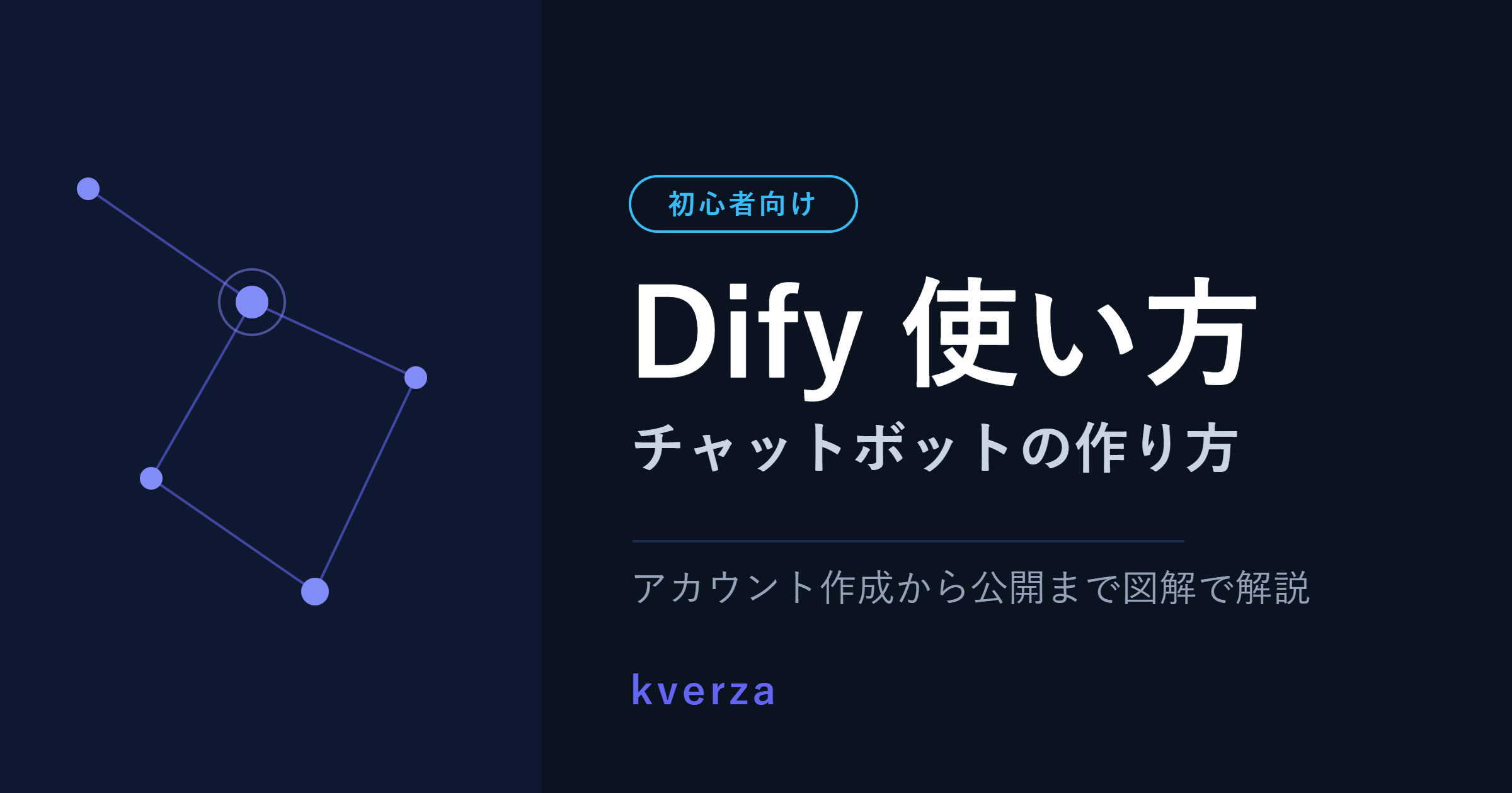 Difyの使い方 初心者向けチャットボットの作り方