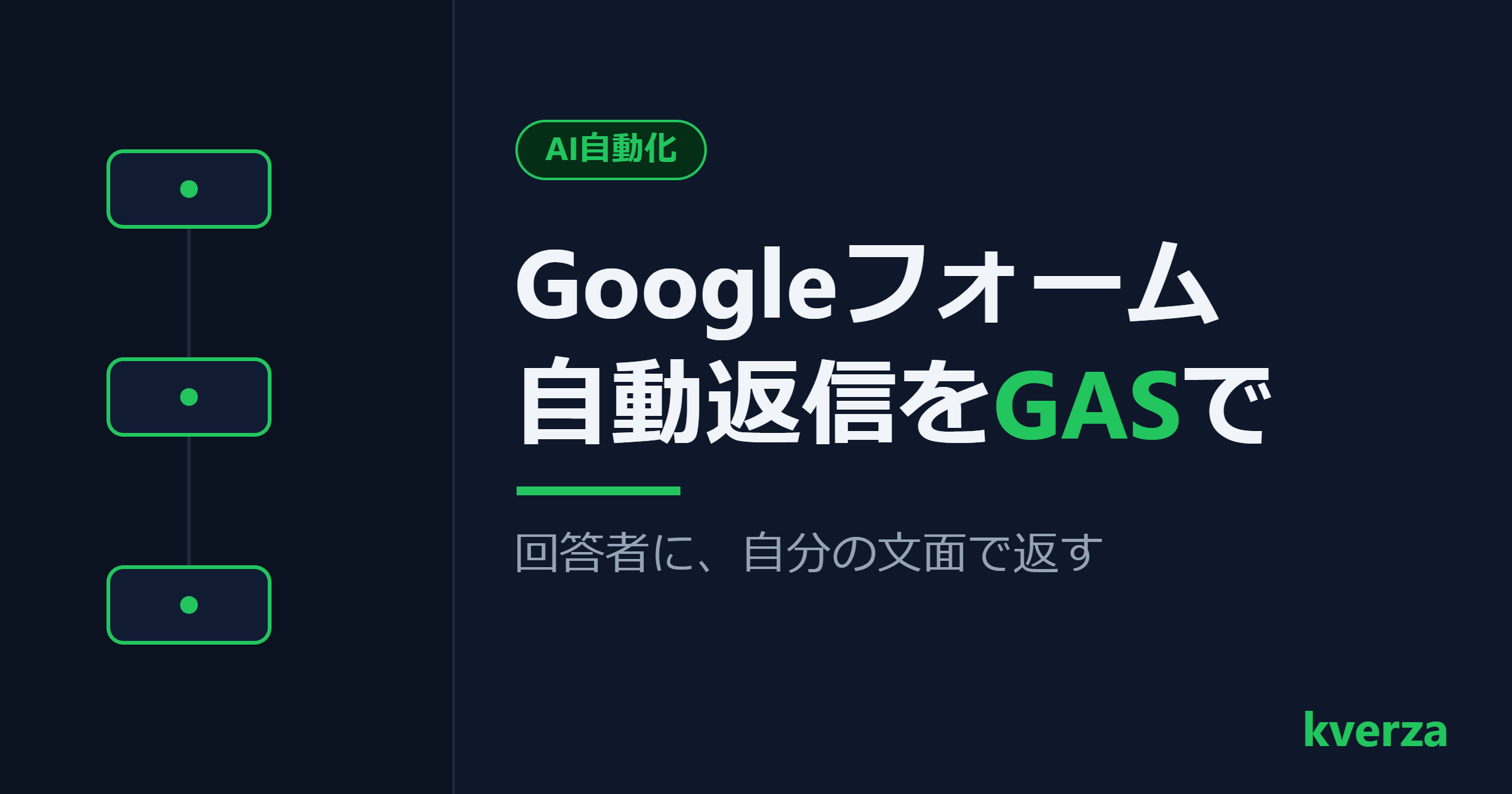 GoogleフォームとGASで回答者に自動返信メールを送る記事のアイキャッチ